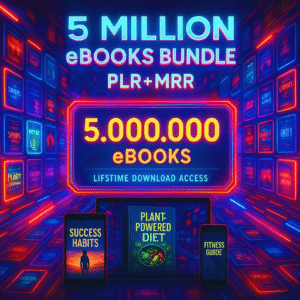 5 Million eBooks Mega Bundle Plr Mrr, Resellable Ebooks,